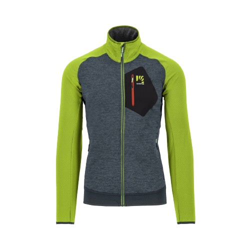 KARPOS ODLE FLEECE 043 dark slate/lime green